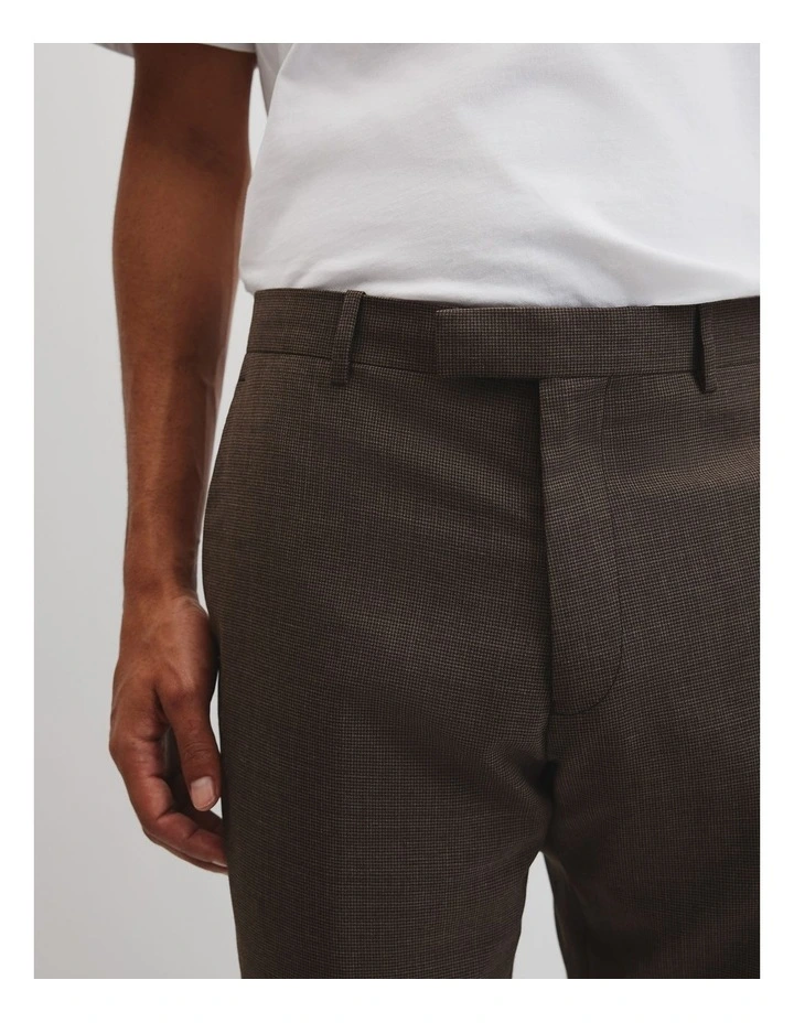 Hndstooth Tlrd Pant in Chocolate image 3