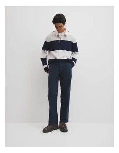 Relaxed Cot Twill Pant in Navy