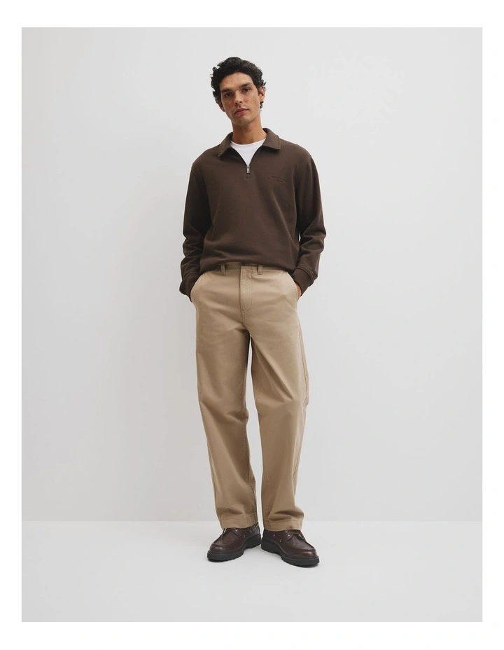Relaxed Cot Twill Pant in Dune image 1