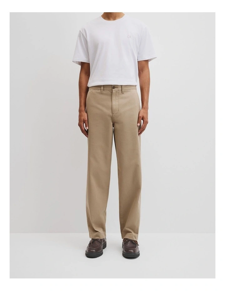 Relaxed Cot Twill Pant in Dune image 2