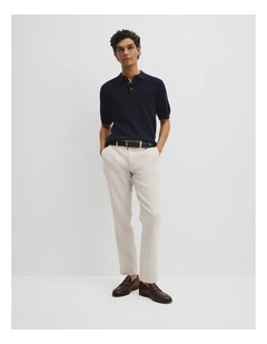 Linen Cotton Pant in Oat