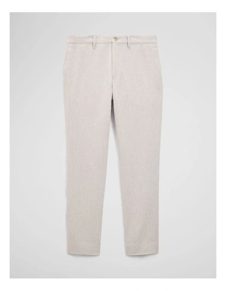 Linen Cotton Pant in Oat image 2