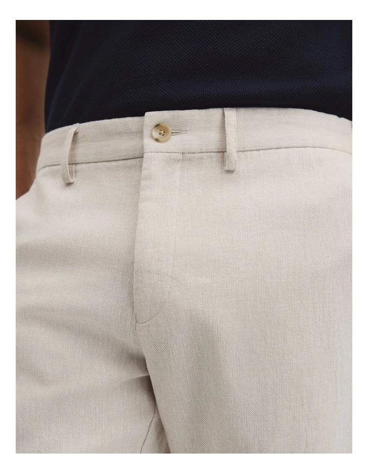 Linen Cotton Pant in Oat image 3