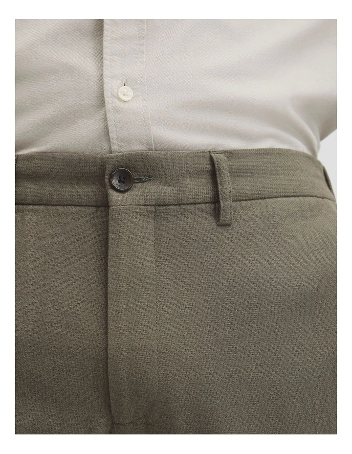 Linen Cotton Pant in Dried Sage image 3
