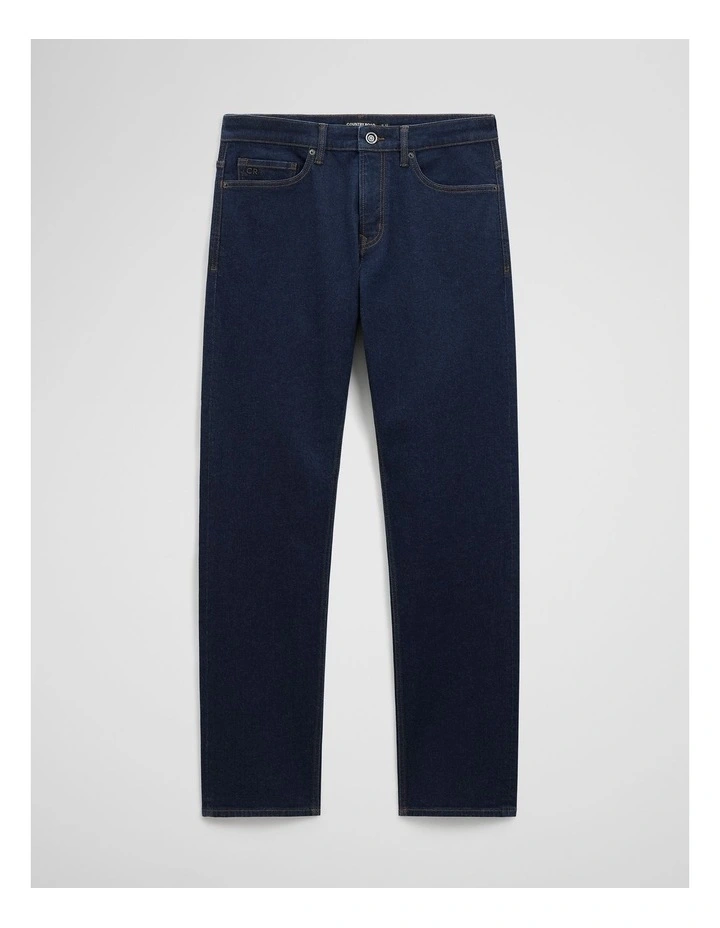 Australian Cotton Straight Leg Jean in Rinse Wash image 2