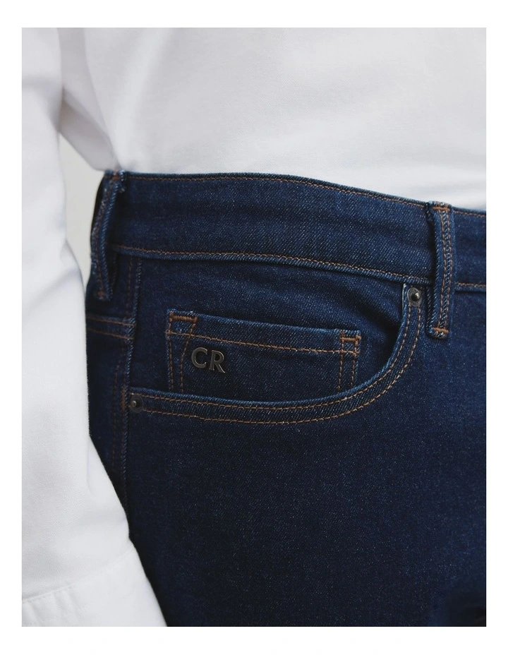 Australian Cotton Straight Leg Jean in Rinse Wash image 3