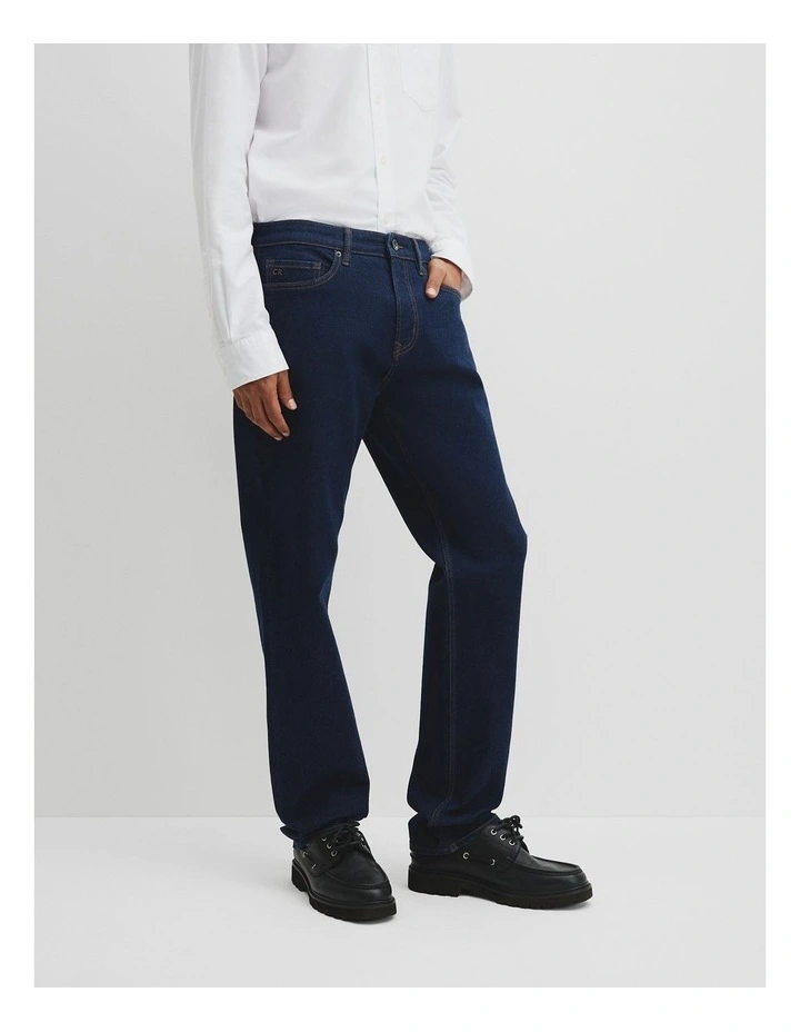 Australian Cotton Straight Leg Jean in Rinse Wash image 4