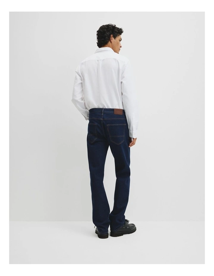 Australian Cotton Straight Leg Jean in Rinse Wash image 5