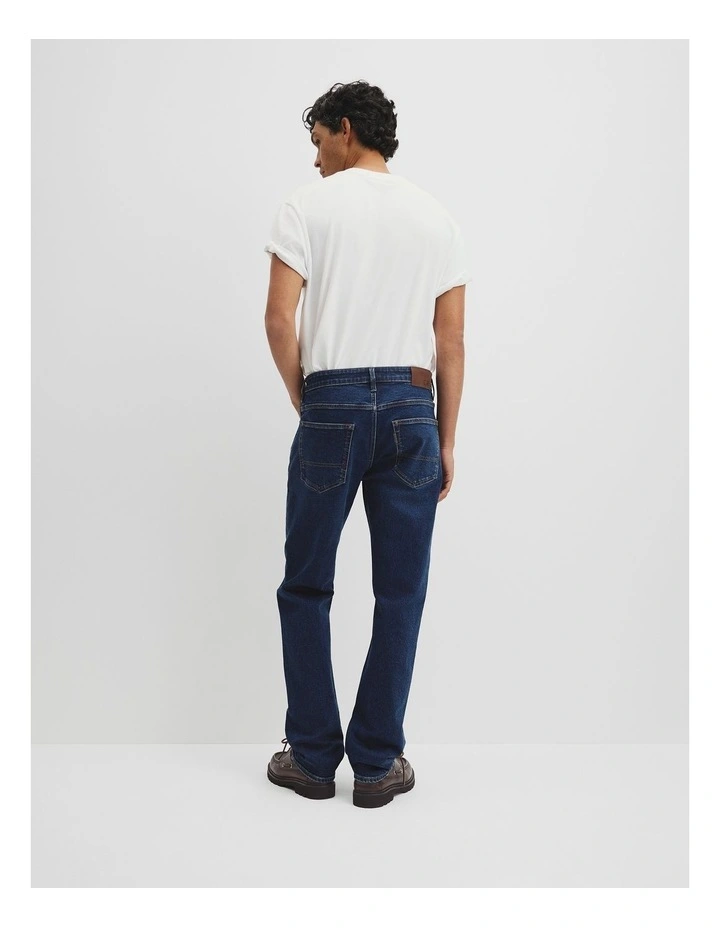 Australian Cotton Straight Leg Jean in Mid Blue Denim image 5