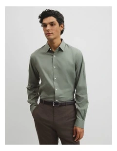 Regular Fit Oxford Shirt in Dried Sage