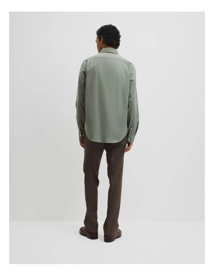 Regular Fit Oxford Shirt in Dried Sage image 5