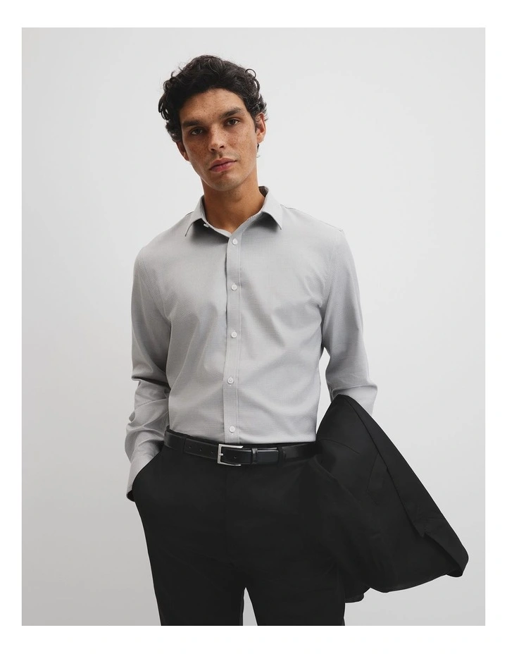 Long Sleeve Slim Mcr Hndth Trvl in Taupe image 1