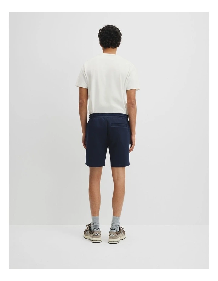 Textured Drawstring Short in Navy image 5
