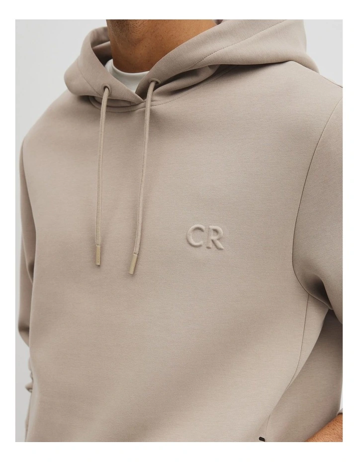 Athleisure Hooded Sweat in Taupe image 3