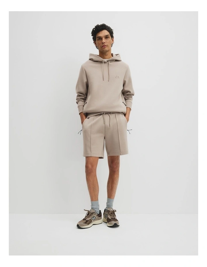Athleisure Hooded Sweat in Taupe image 4