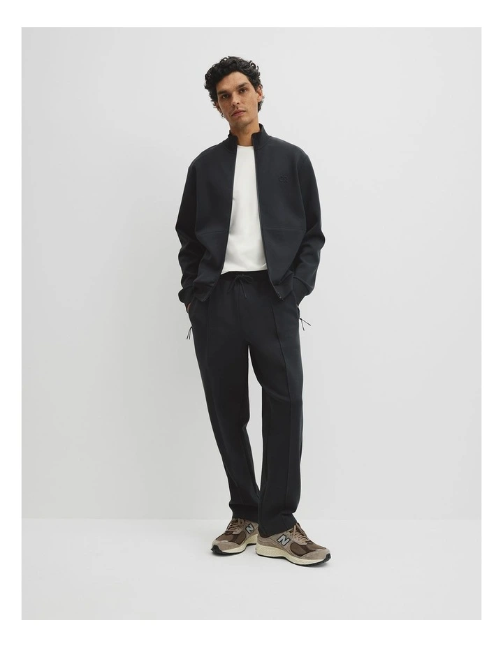 Athleisure Zip Through Sweat in Black image 4