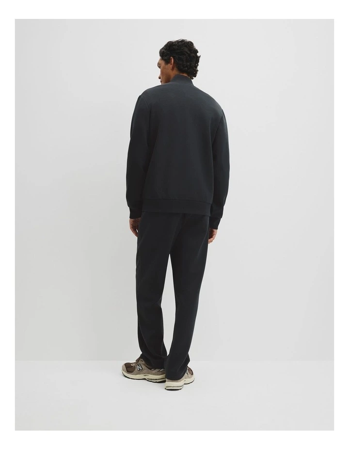 Athleisure Zip Through Sweat in Black image 5