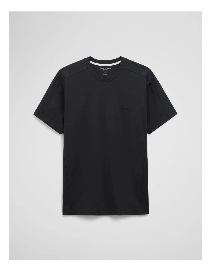 Athleisure Tee in Black image 2