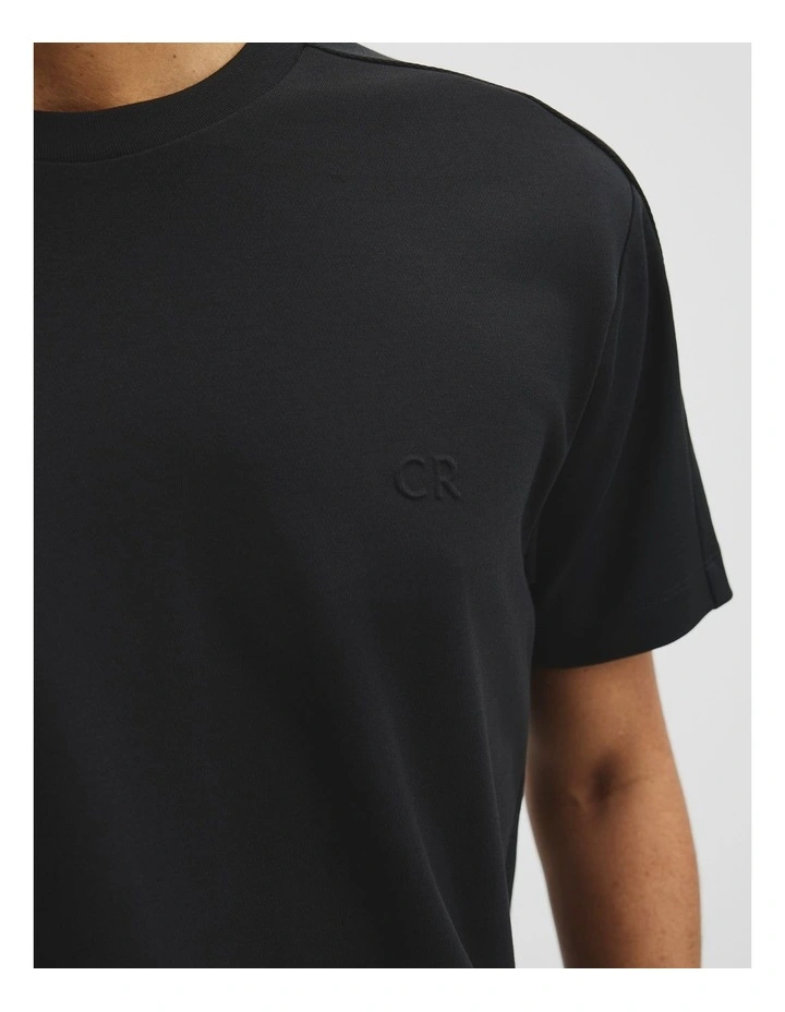 Athleisure Tee in Black image 3