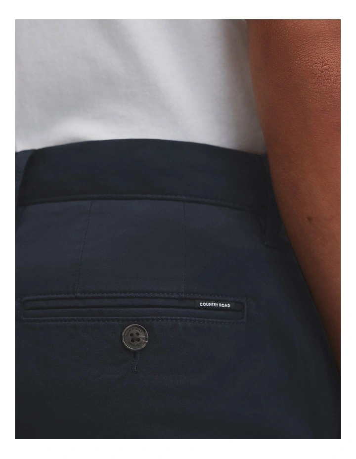 Australian Cotton Standard Fit Stretch Chino in True Navy image 3