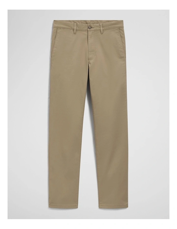 Australian Cotton Standard Fit Stretch Chino in Birch image 2