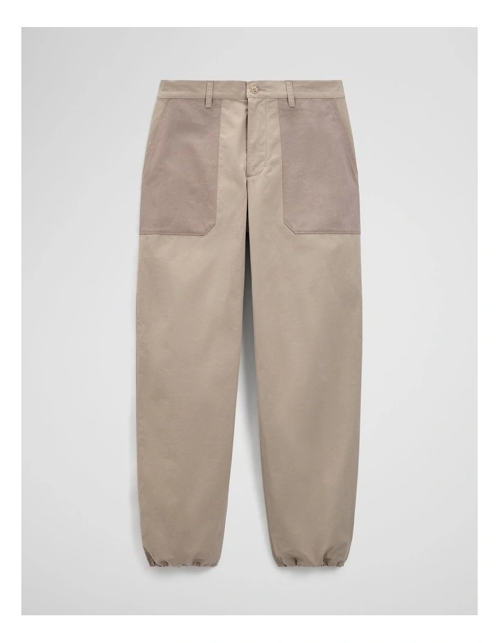 Relaxed Utility Jogger in Stone image 2