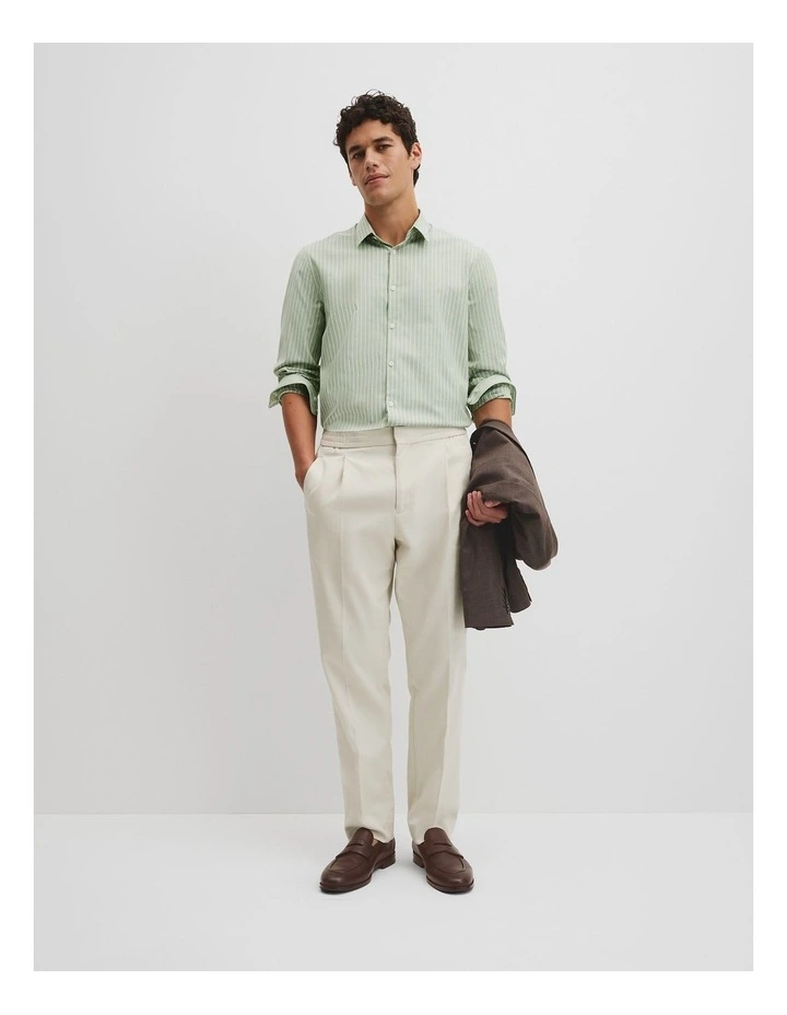 Relaxed Fit Elastic Pant in Stone image 1