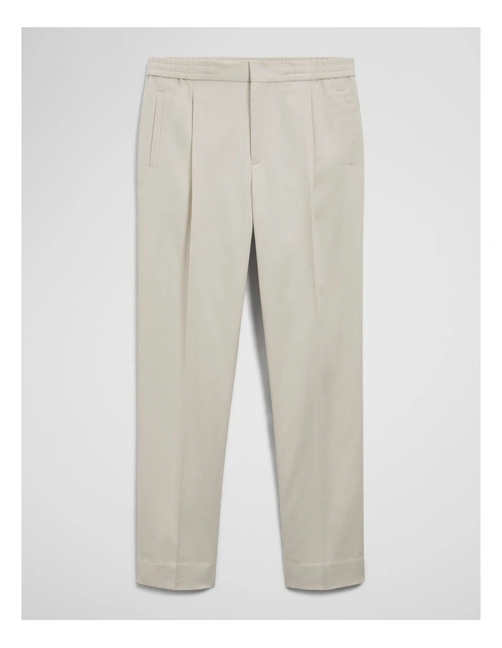 Relaxed Fit Elastic Pant in Stone image 2