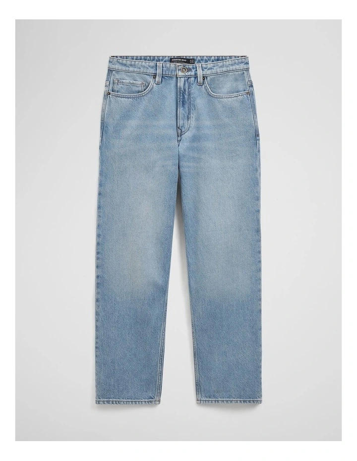 Loose Straight Leg Jean in Aged Soft Wash image 2