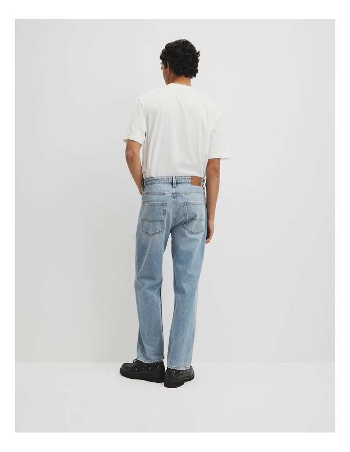 Loose Straight Leg Jean in Aged Soft Wash image 5