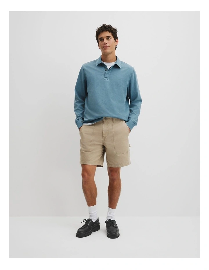 Workwear Garment Dyed Carpenter Short in Dune image 1