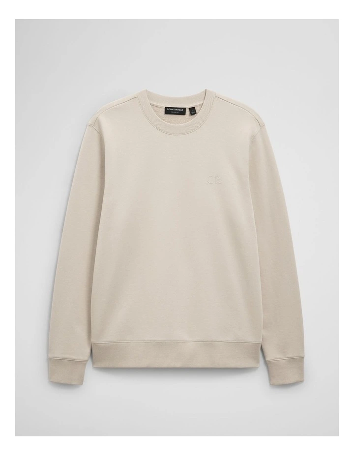 Australian Cotton Cr Logo Sweat in Clay image 2