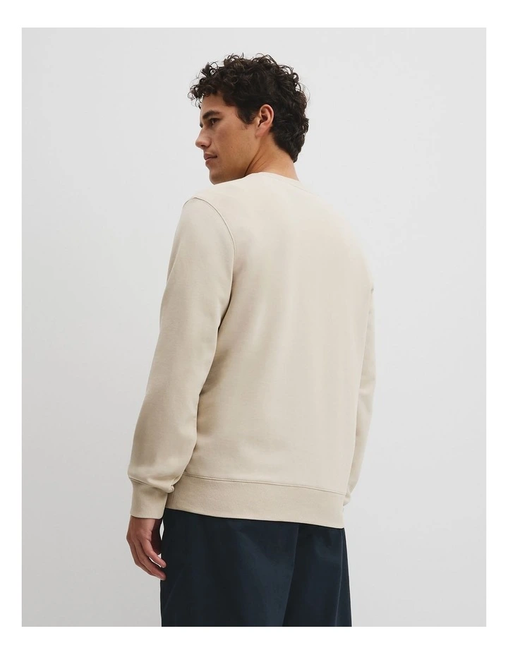 Australian Cotton Cr Logo Sweat in Clay image 5