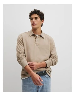 Australian Cotton Workwear Rugby in Dune