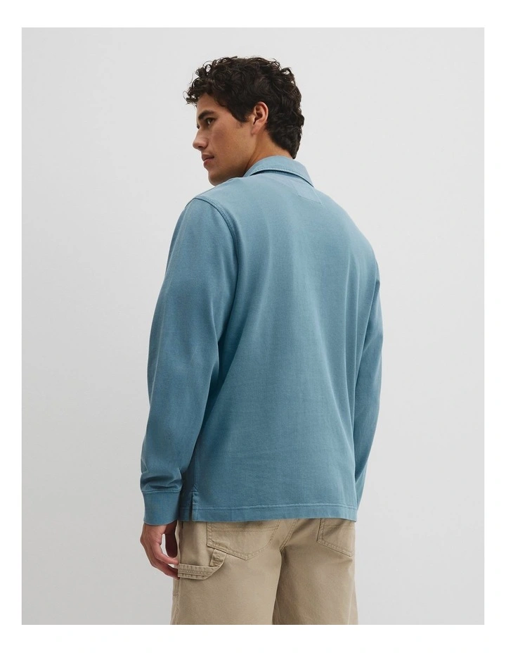 Australian Cotton Workwear Rugby in Steel Blue image 5