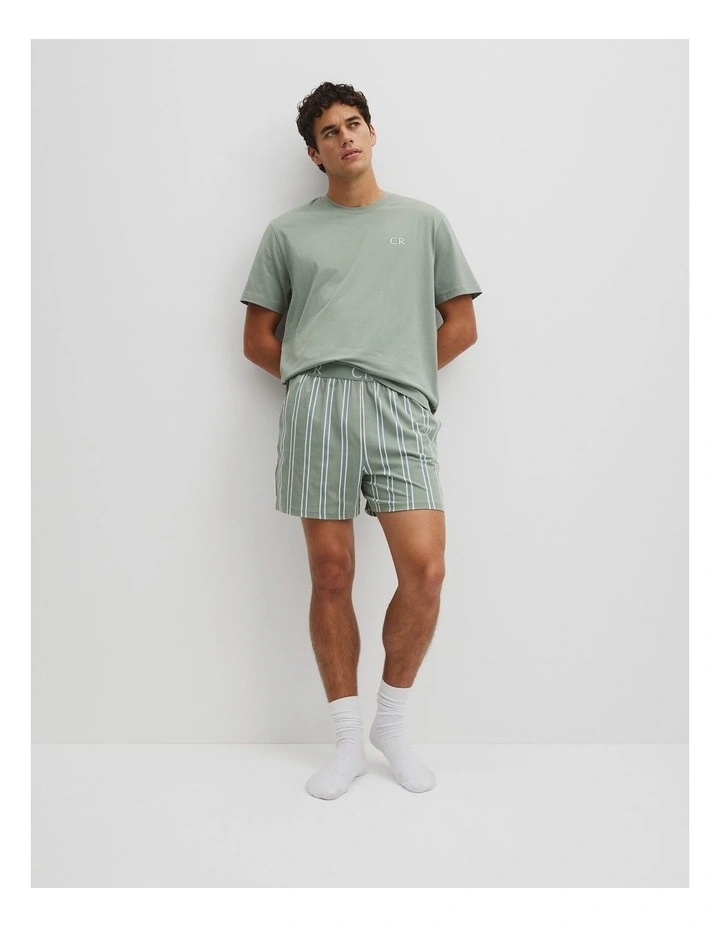Short Pyjama Sleep Set in Dried Sage image 4