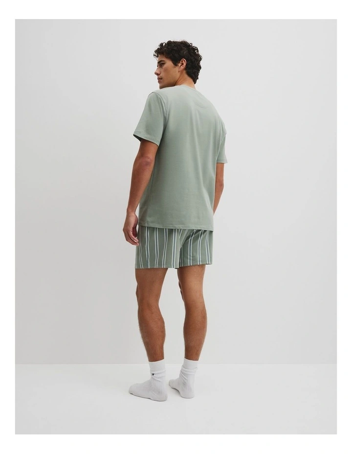 Short Pyjama Sleep Set in Dried Sage image 5