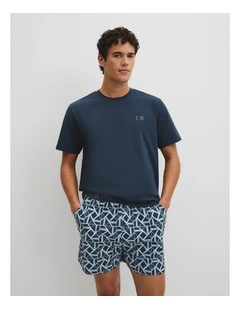 Short Pyjama Sleep Set in Navy