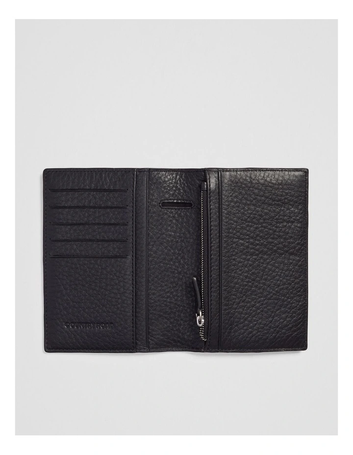 Rhys Passport Wallet in Black image 2