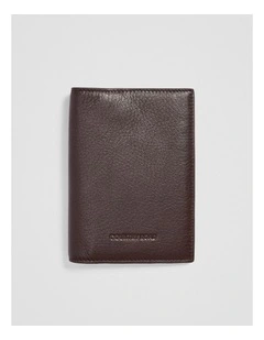Rhys Passport Wallet in Chocolate