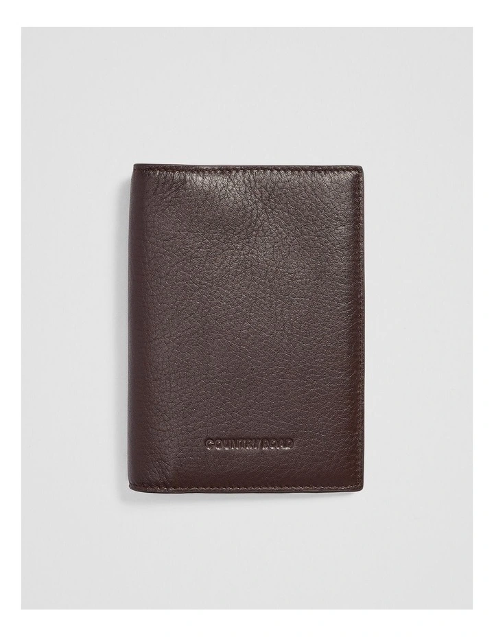 Rhys Passport Wallet in Chocolate image 1