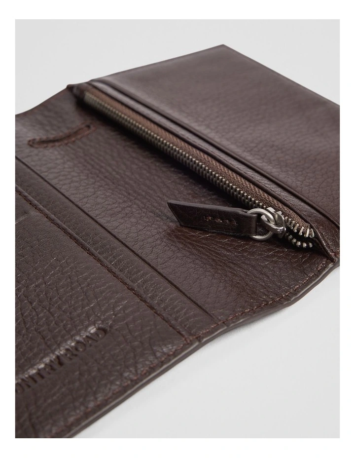 Rhys Passport Wallet in Chocolate image 3