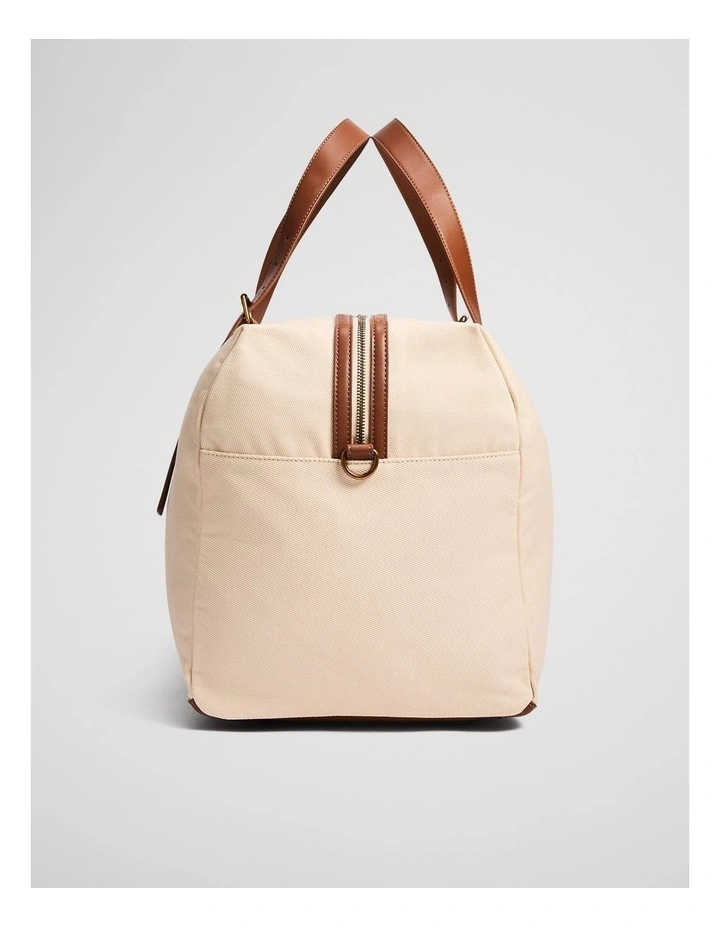Hudson Cotton Duffle Bag in Ecru image 5