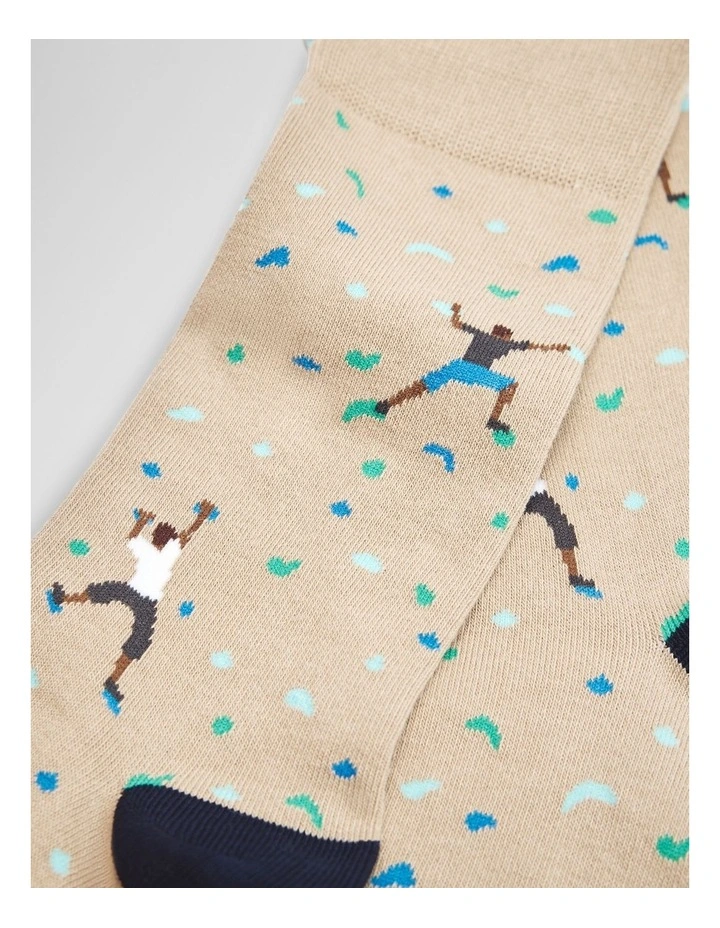 Australian Cotton Blend Bouldering Sock in Mojave image 2