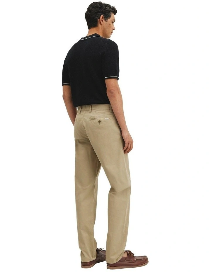Australian Cotton Pleated Chino in Birch image 5