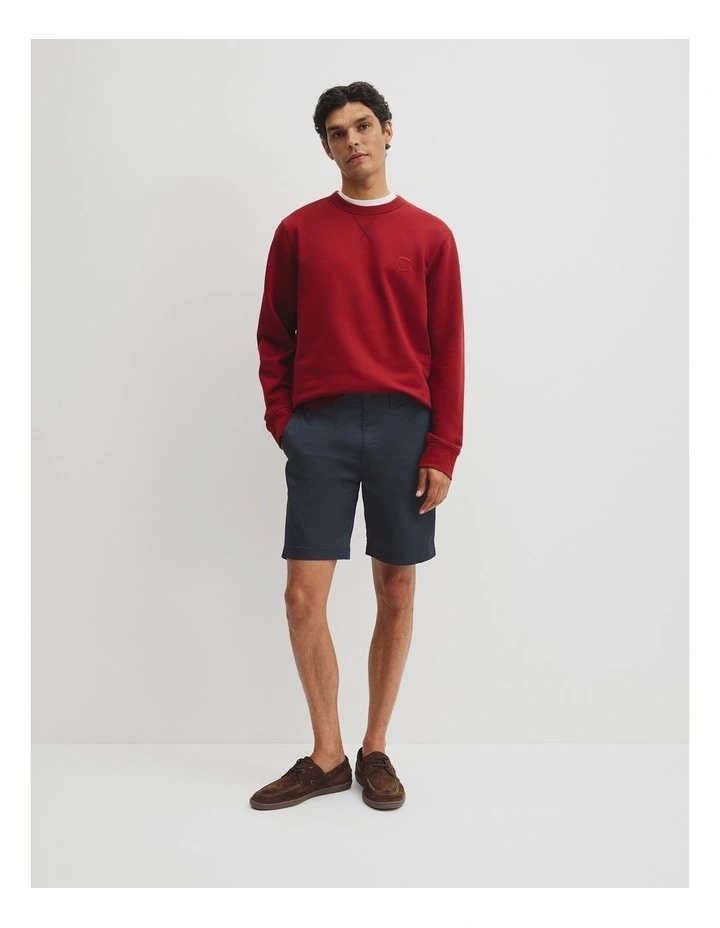 Australian Cotton Stretch Chino Short in Navy image 1