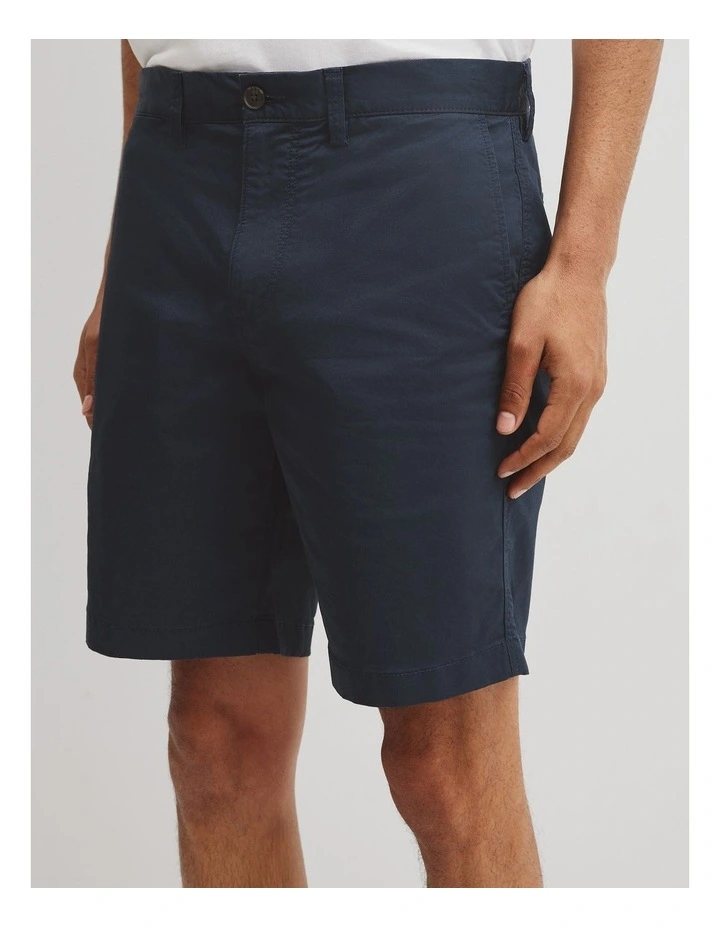 Australian Cotton Stretch Chino Short in Navy image 3