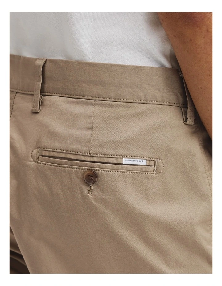 Australian Cotton Stretch Chino Short in Birch image 3