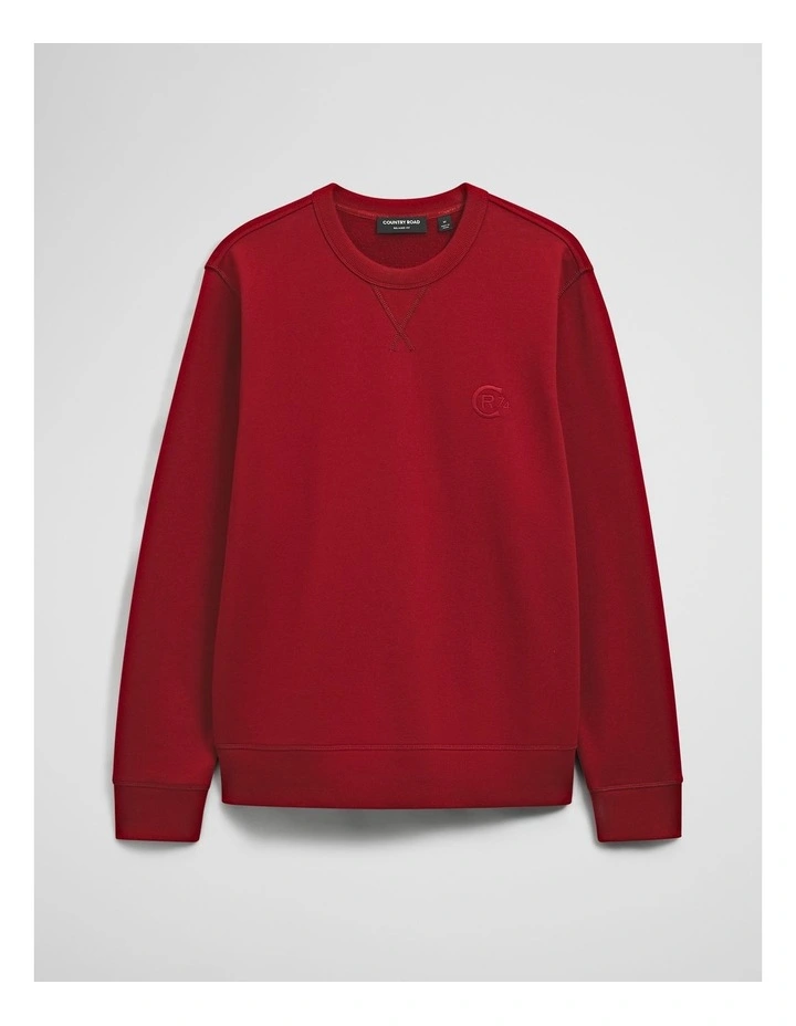 Australian Cotton Cr 1974 Sweat in Red Gum image 2