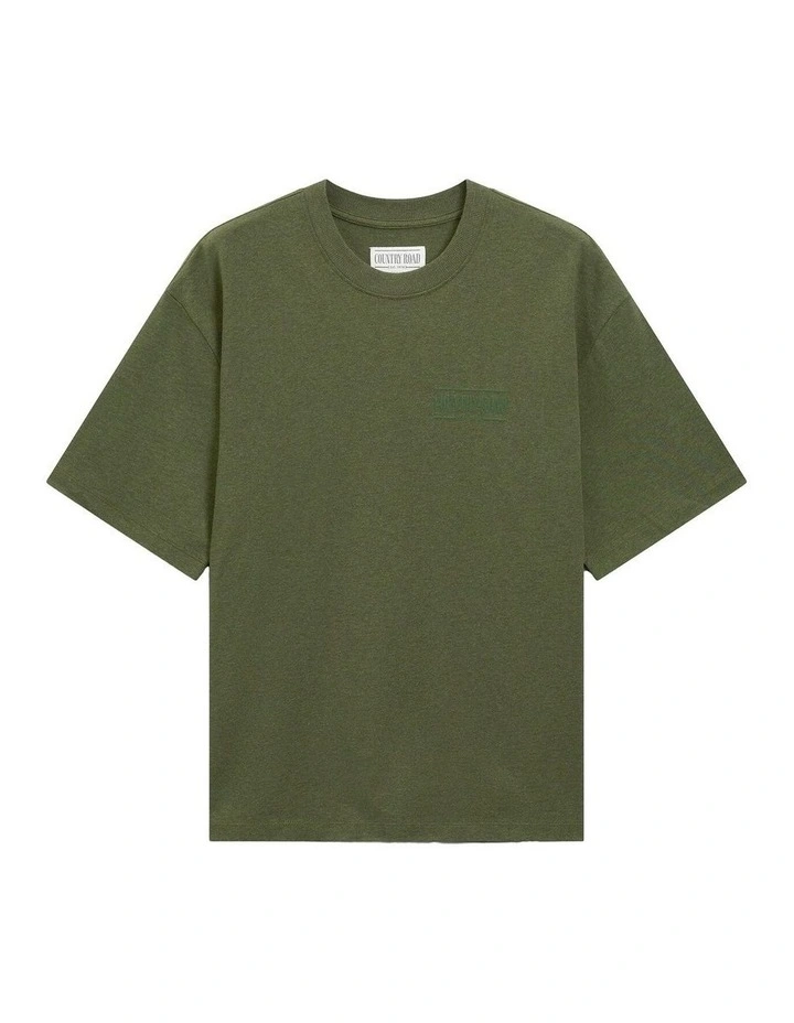 Short Sleeve Ac Hrtg Boxy T-shirt in Khaki Green image 2